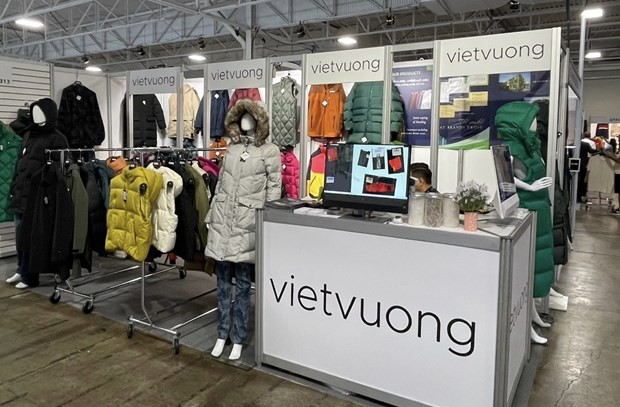 El pabellón de Viet Vuong en Apparel Textile Sourcing Canada 2023. (Fotografía: VNA)