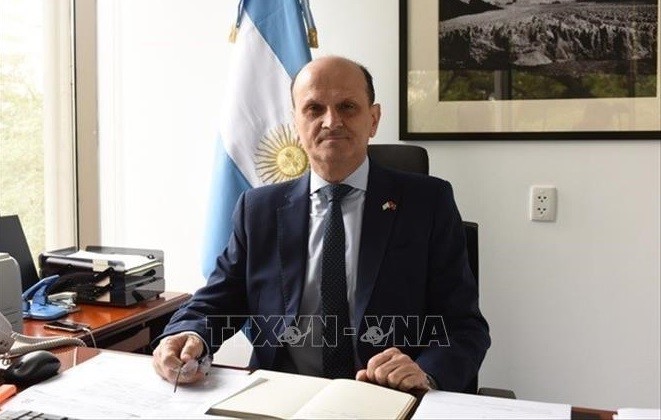 El embajador de Buenos Aires en Hanói, Luis Pablo Maria Beltramino (Fuente:VNA)
