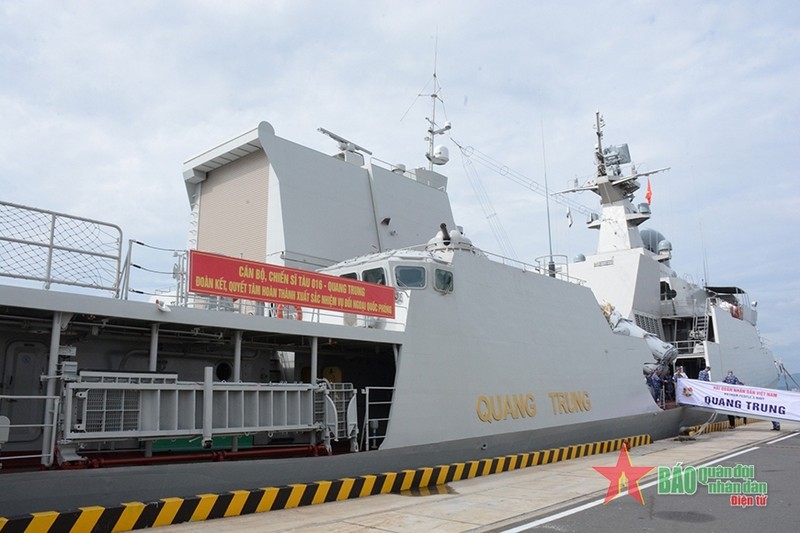 El fragata de escolta portamisiles vietnamita 016-Quang Trung (Fotografía: qdnd.vn)