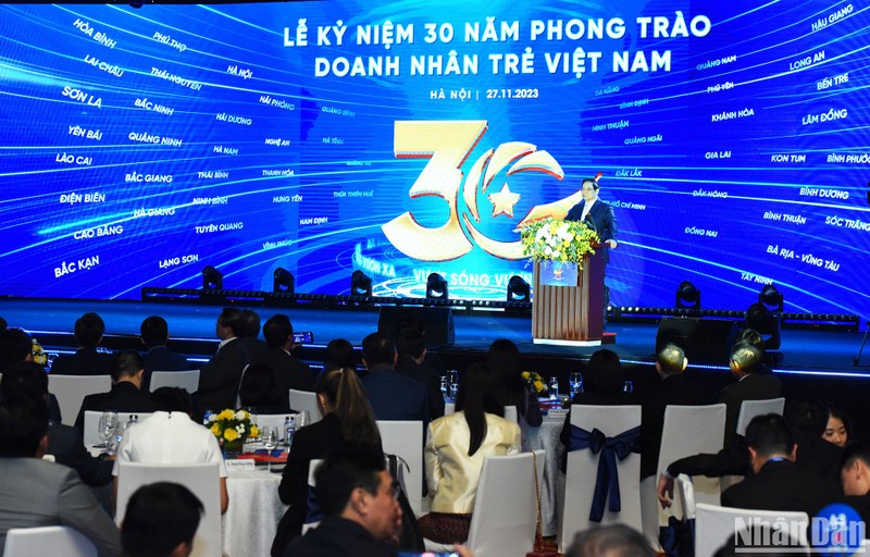 El primer ministro Pham Minh Chinh en el evento. (Fotografía: Nhan Dan)