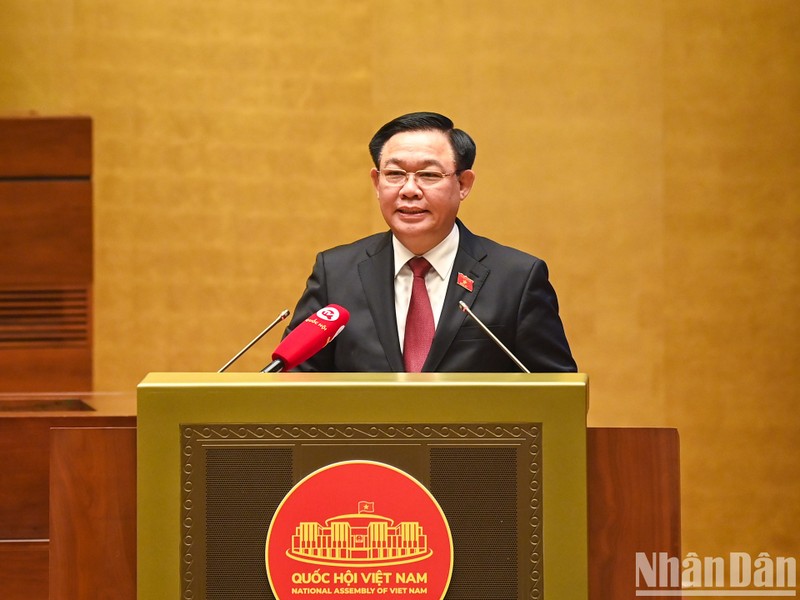 El presidente de la Asamblea Nacional de Vietnam, Vuong Dinh Hue. (Fotografía: Nhan Dan)