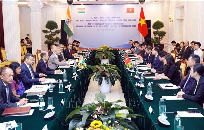 Panorama de la 18 Reunión del Comisión conjunto Vietnam - India. (Fotografía: VNA)