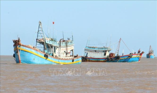 Barcos de pescadores de la provincia de Ben Tre. (Fotografía: VNA)