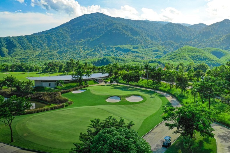 El campo de golf de Ba Na Hill, Da Nang.