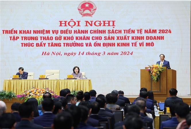 El primer ministro de Vietnam, Pham Minh Chinh, en la cita. (Fotografía: VNA)
