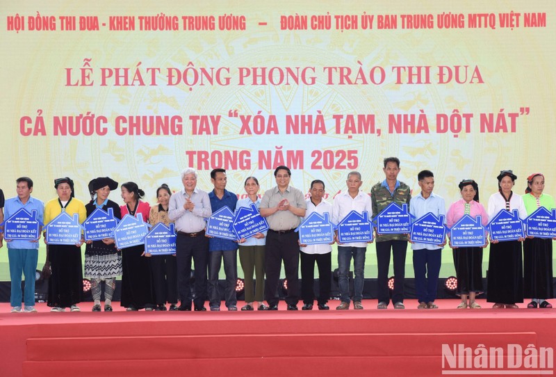 El primer ministro de Vietnam, Pham Minh Chinh en el acto. (Fotografía: Nhan Dan)