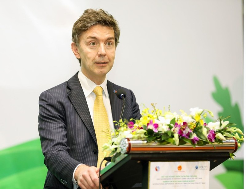 El embajador y jefe de la misión de la UE en Vietnam, Julien Guerrier. (Fotografía: VNA)