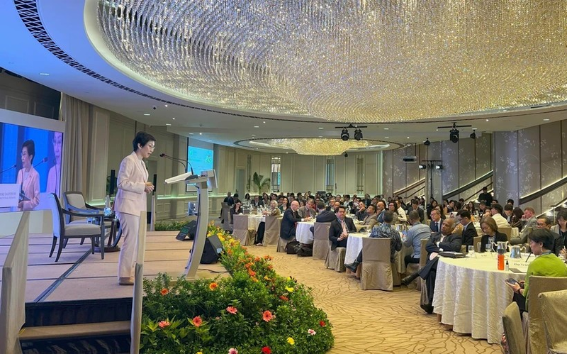 Grace Fu, ministra de Sostenibilidad y Medio Ambiente de Singapur. (Fotografía: VNA)