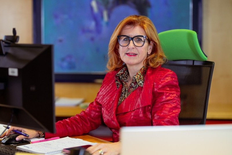 Vesna Nahtigal, director general de la Cámara de Comercio e Industria de Eslovenia. (Fotografía: VNA)