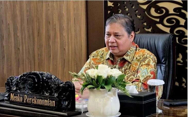 El ministro coordinador de Asuntos Económicos de Indonesia, Airlangga Hartarto. (Fotografía: ANTARA)
