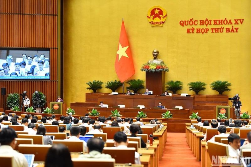 El séptimo periodo de sesiones de la XV legislatura de la Asamblea Nacional de Vietnam. (Fotografía: Nhan Dan)