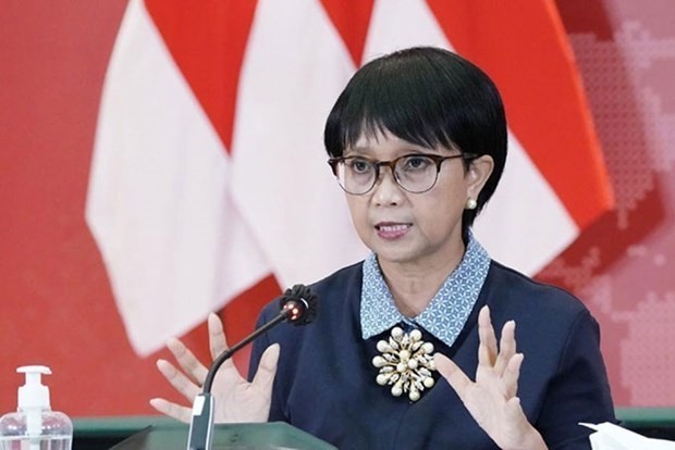 La ministra de Relaciones Exteriores de Indonesia, Retno Marsudi (Fotografía: Relaciones Exteriores de Indonesia)