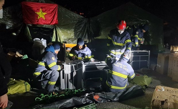 Misión vietnamita incia operaciones de rescate en Turquía (Fotografía: VNA)