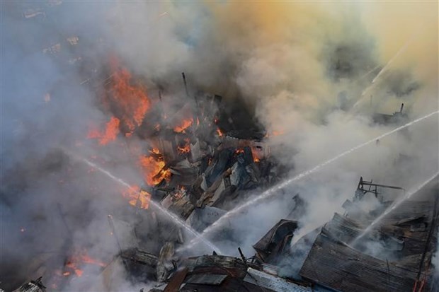 Siete personas murieron en incendio en Filipinas (Foto: AFP/VNA)