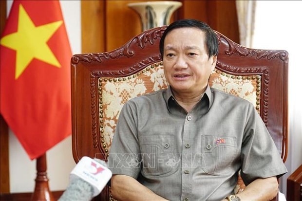El embajador de Hanói en Vientián, Nguyen Ba Hung (Foto:VNA)