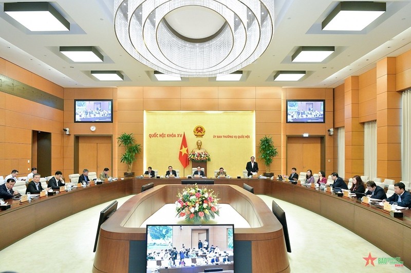 Escena de la reunión (Foto: qdnd.vn)