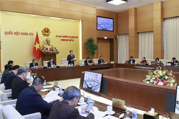 En la Reunión 22 del Comité Permanente de la Asamblea Nacional de Vietnam (Foto: VNA)