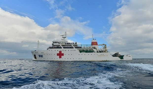 El buque médico militar HQ-561 (Foto: VNA)