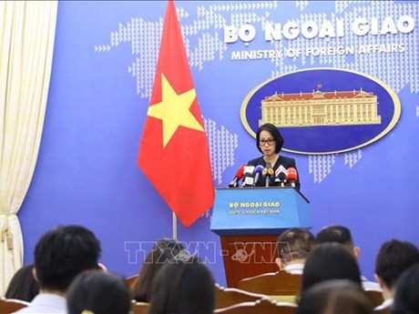 La vocera del Ministerio de Relaciones Exteriores de Vietnam, Pham Thu Hang. (Foto: VNA)