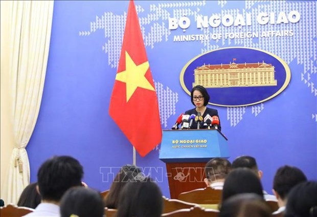 La portavoz del Ministerio de Relaciones Exteriores de Vietnam, Pham Thu Hang. (Foto: VNA)