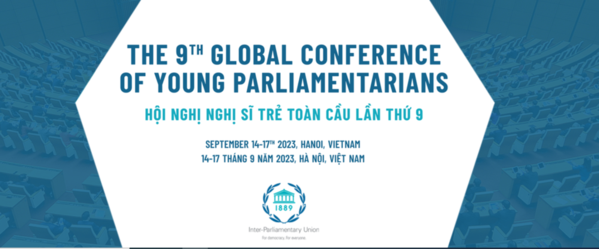 Logo de la 9ª Conferencia Mundial de Jóvenes Parlamentarios (Foto: VNA) 