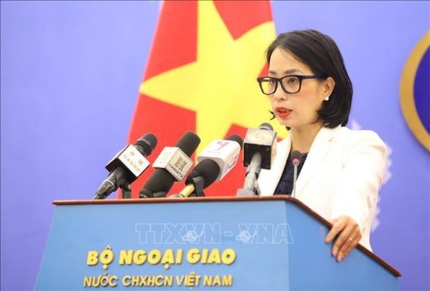 La portavoz del Ministerio de Relaciones Exteriores de Vietnam, Pham Thu Hang (Foto: VNA)