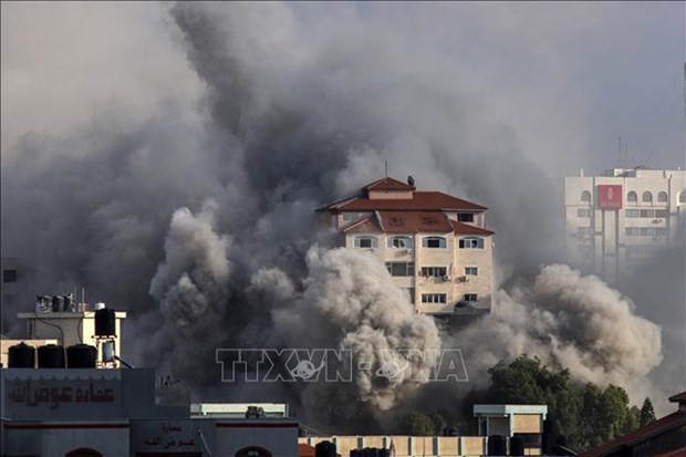 Ciudad de Gaza el 11 de octubre de 2023 (Foto: Xinhua/ VNA)