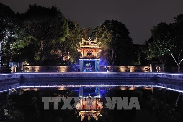 El pozo de Thien Quang en el Templo de la Literatura (Foto: VNA)