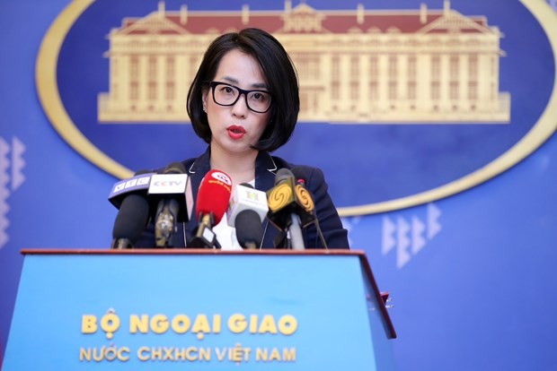 La portavoz del Ministerio de Relaciones Exteriores de Vietnam, Pham Thu Hang (Foto: VNA)