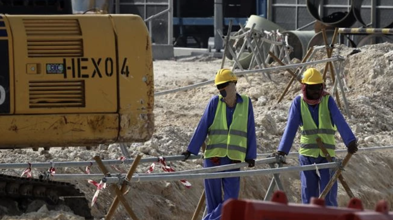 Trabajadores en un sitio de construcción (Foto: VNA)