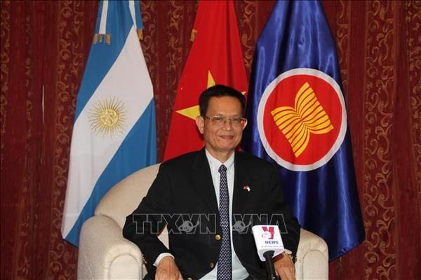 El embajador de Vietnam en Argentina, concurrente en Uruguay y Paraguay, Duong Quoc Thanh. (Foto: VNA)