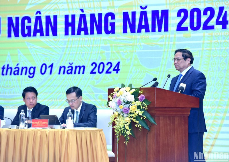 El primer ministro de Vietnam, Pham Minh Chinh, en la cita. (Foto: Nhan Dan)