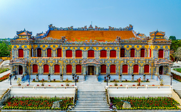 El Palacio Kien Trung en la Ciudadela Imperial de Hue (Foto: tuoitre.vn)