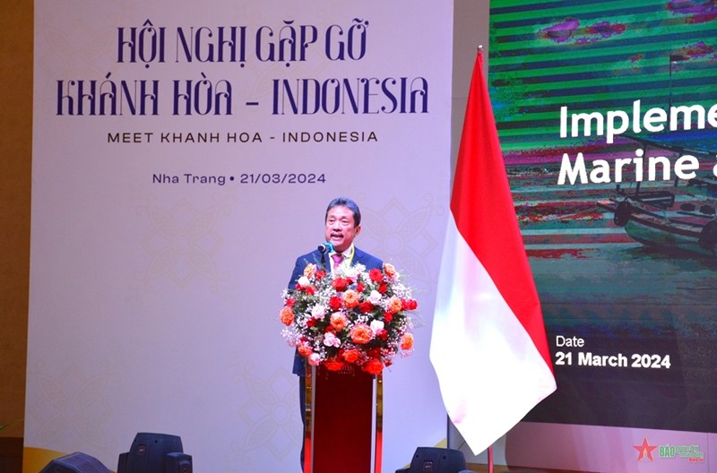 Sakti Wahyu Trenggono, ministro de Asuntos Marítimos y Pesca de Indonesia (Foto: qdnd.vn)
