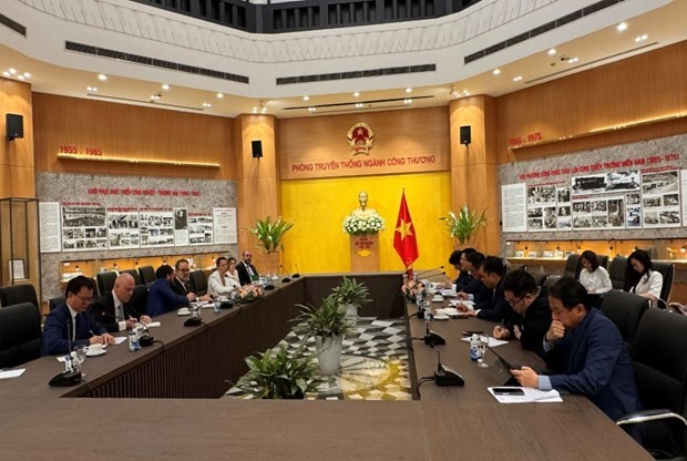 El panorama de la reunión. (Foto: https://moit.gov.vn/)