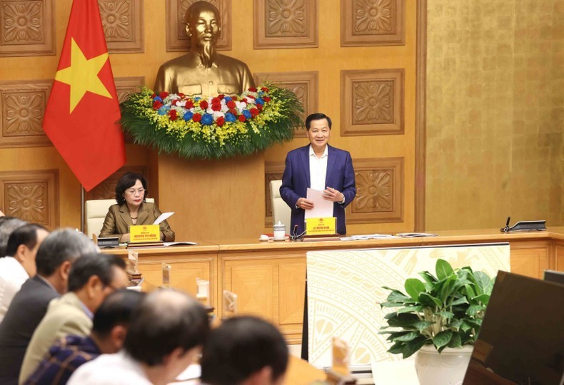 El viceprimer ministro vietnamita Le Minh Khai interviene en la cita (Foto: Nhan Dan)