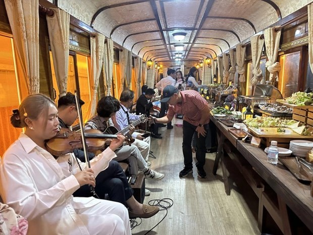 En el tren turístico (Foto: VNR)