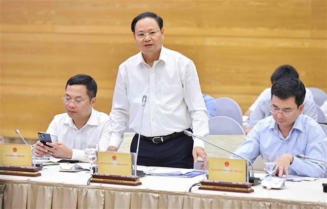 El viceministro de Recursos Naturales y Medio Ambiente, Le Minh Ngan, habla en el evento (Foto:VNA)