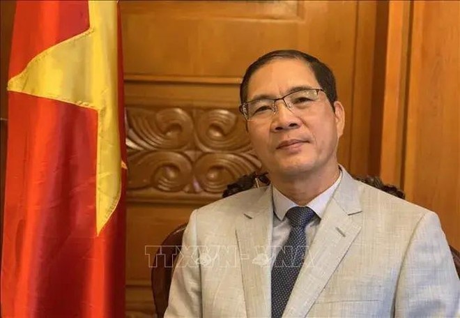 El embajador de Vietnam en Bulgaria concurrente en Macedonia del Norte, Do Hoang Long. (Foto: VNA)