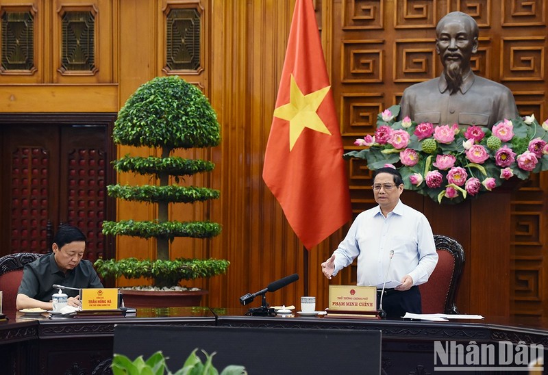 El primer ministro de Vietnam, Pham Minh Chinh, preside la cita. (Foto: Nhan Dan)