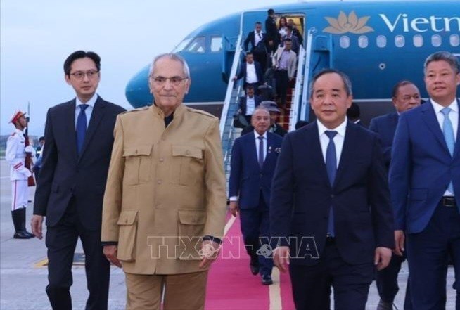 El presidente de Timor Leste, José Ramos-Horta, llega a Hanói. (Foto: VNA)