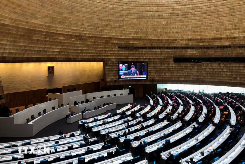 Panorama de una reunión del Parlamento de Tailandia. (Foto: AFP/VNA)