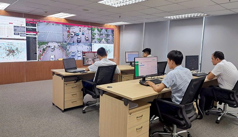 El Centro de Operación de Tráfico Inteligente de Hanoi. (Foto: VNA)