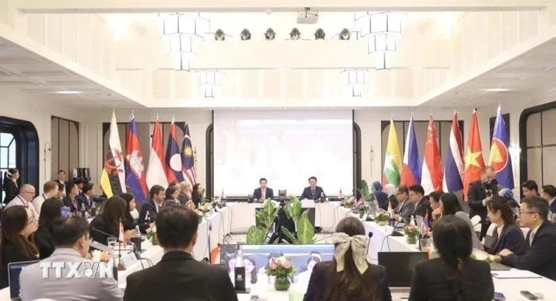 En la 19 reunión del Grupo de Trabajo del Foro de la Asean sobre Tributación en la provincia de Luang Prabang, Laos. (Foto: VNA)