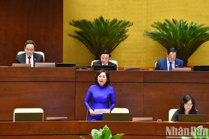 La gobernadora del Banco Estatal de Vietnam, Nguyen Thi Hong. (Foto: Nhan Dan)