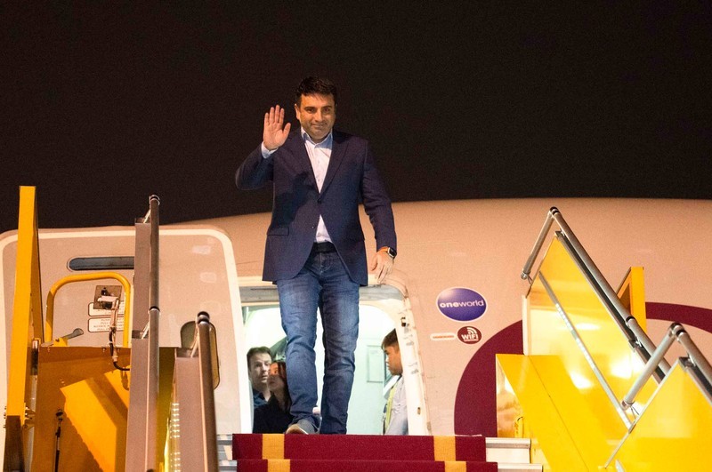 El presidente de la Asamblea Nacional de Armenia, Alen Simonyan, llega la víspera a Hanói para iniciar una visita oficial a Vietnam. (Foto: quochoi.vn)