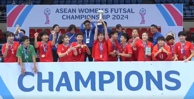 Vietnam gana Campeonato Femenino de Futsal de Asean 2024. (Foto: Internet)