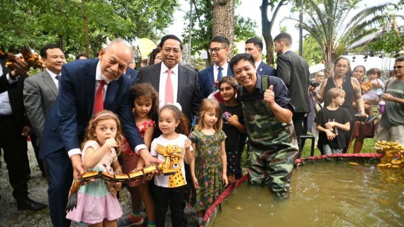 El “Día de Vietnam en Brasil 2024” tuvo el honor de recibir al primer ministro vietnamita, Pham Minh Chinh, y la delegación de alto nivel durante su visita al país suramericano en noviembre. (Foto: Comité Organizador)