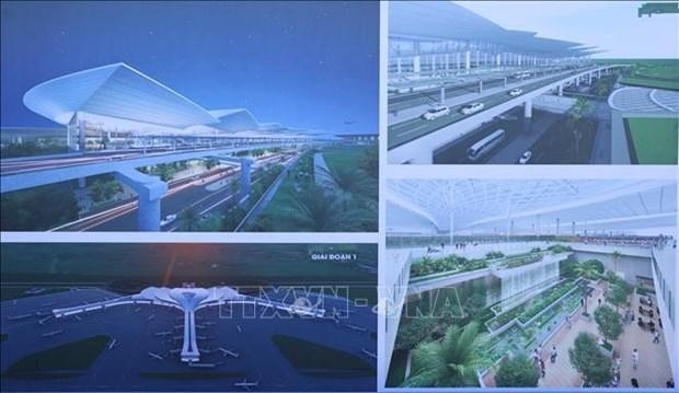 Diagrama de la primera fase del proyecto de construcción del Aeropuerto Internacional de Long Thanh. (Fotografía: VNA)