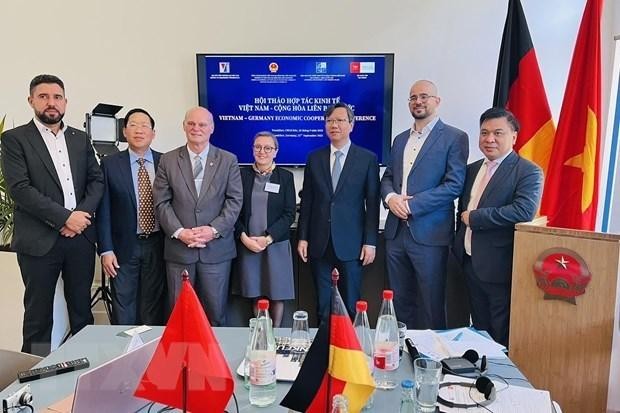 Delegados asistentes a la Conferencia de Cooperación Económica Vietnam-Alemania 2022 en Frankfurt. (Fuente: VNA)